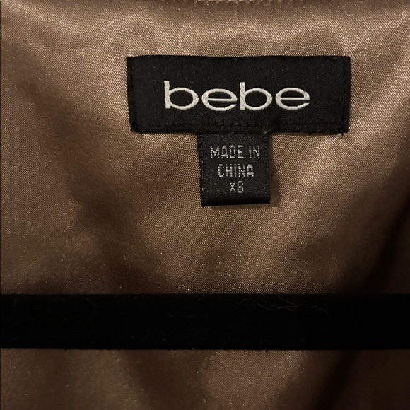Bebe Beige Ruffle Mini Dress - Picture 2 of 4